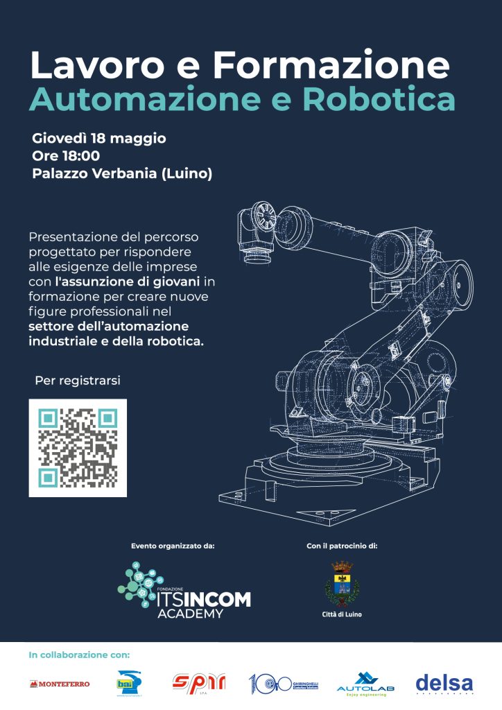 Locandina Evento Luino Automazione e Robotica