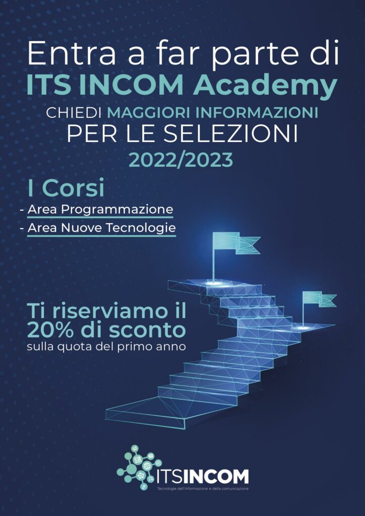 Poster iscriviti all'ITS Incom